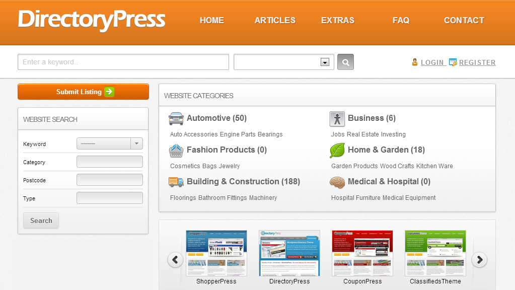 DirectoryPress WordPress Template