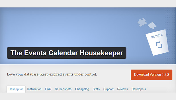 Events calendar housekeeper
