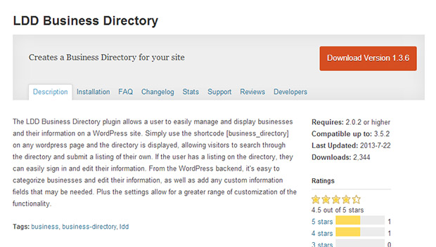 LDD Business Directory WordPress Plguin