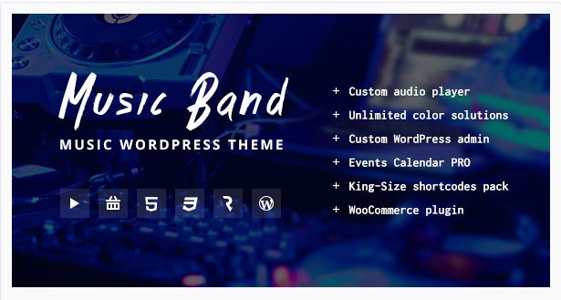 Music Band wordpress Theme