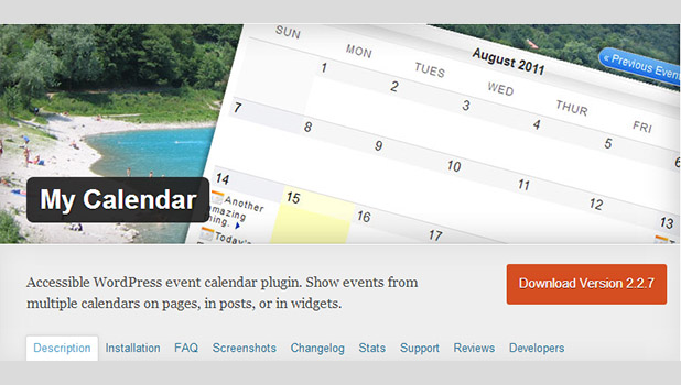 My calendar WordPress Plugin