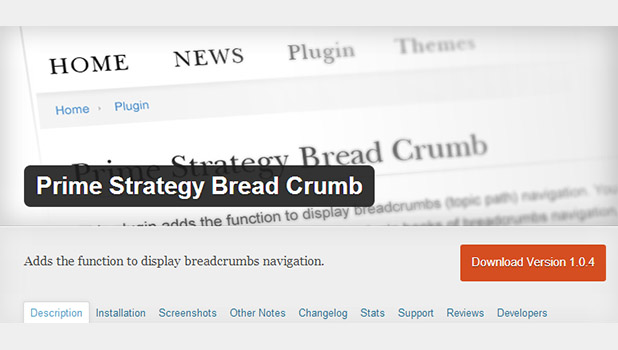 Prime Strategy Bread Crumb WordPress plugin