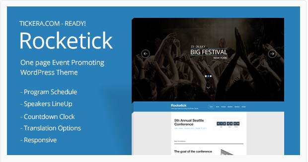 Rocketick Responsive Events WordPress Theme