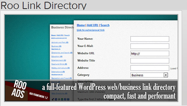 Roo Link Directory WordPress Plugin