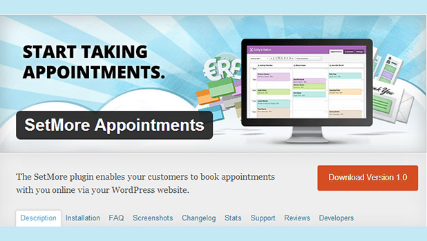 Setmore appointments WordPress Plugin