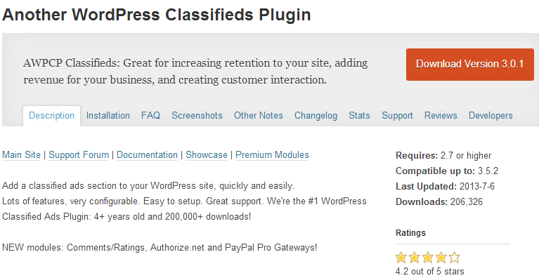 Another Classifieds WordPress Plugin