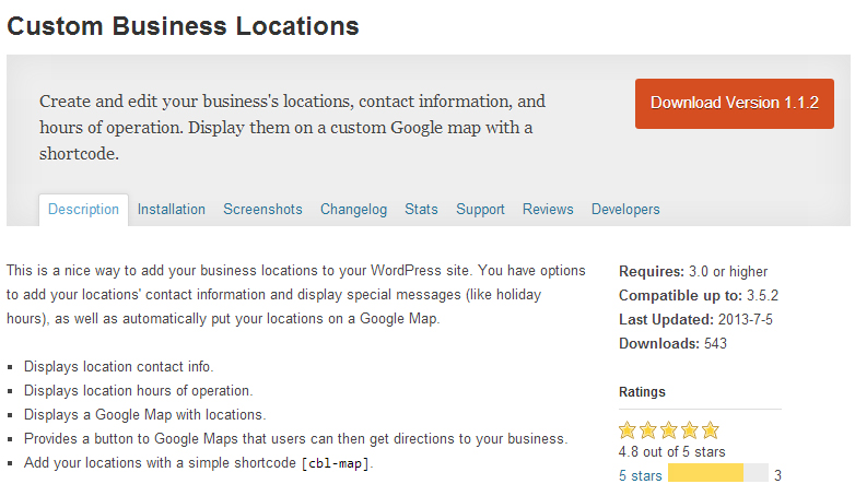 Custom Business Locations