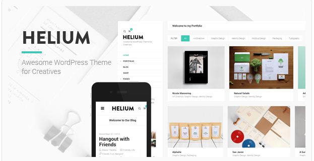 Helium WordPress Theme