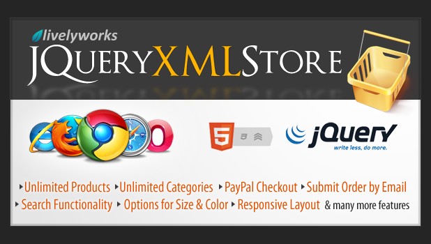 JQuery XML Store Shop
