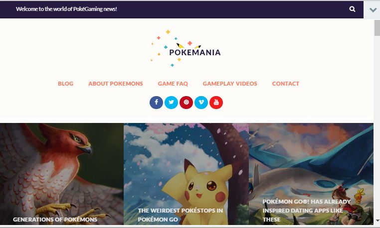 Pokemania - Game Portal