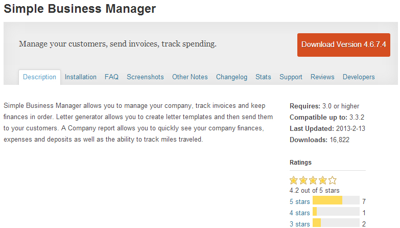 Simple Business Manager