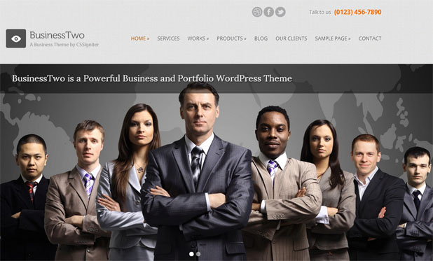 BusinessTwo - Business WordPress Theme