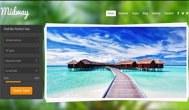 Midway - Travel Agency WordPress Theme