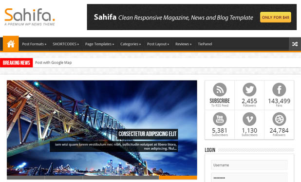 Sahifa - WordPress Magazine Theme