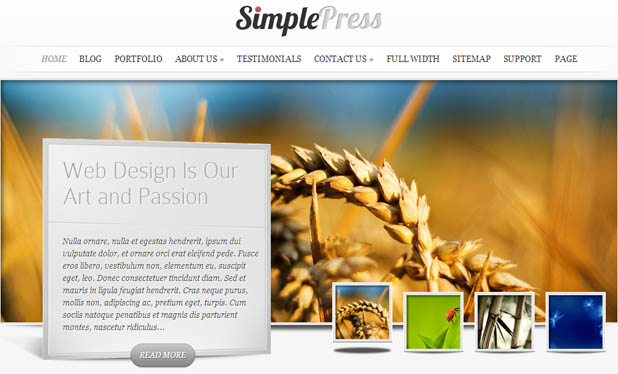 SimplePress - Responsive WordPress Theme
