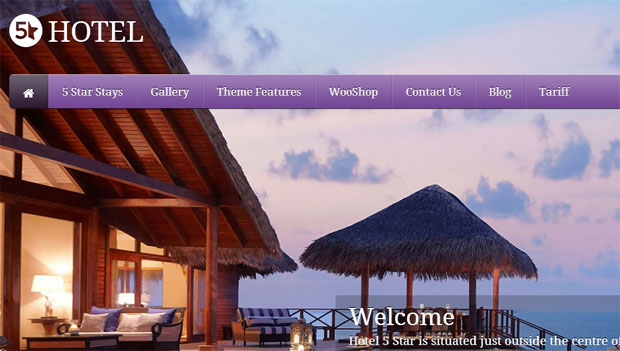 5 Star - Hotels and Resorts WordPress Theme