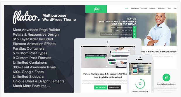 Premium Business WordPress Themes Flatco