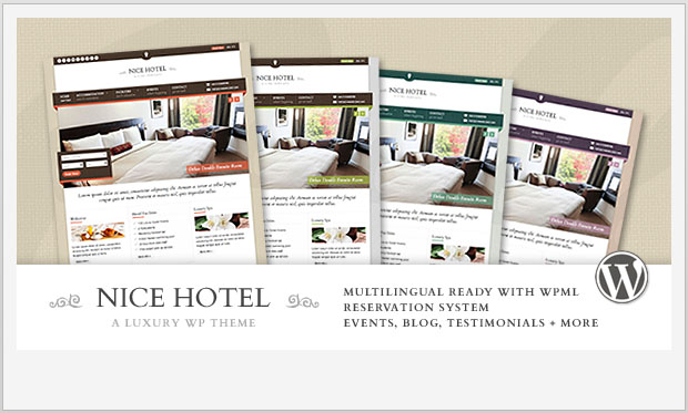 Nice Hotel - Hotels and Resorts WordPress Theme