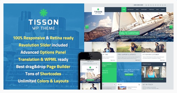 Business WordPress Themes of 2014 Tisson