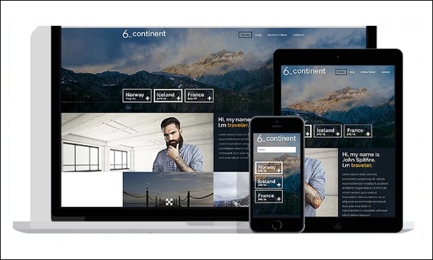 6th Continent - Travel Agency WordPress themes