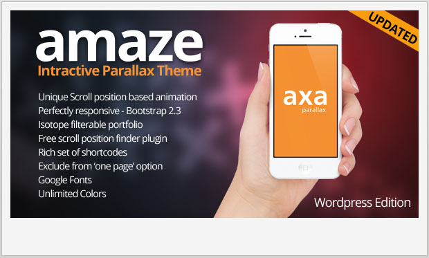 AMAZE - Bootstrap WordPress Theme