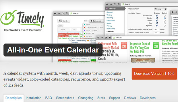 All-in-one Event calendar Plugin