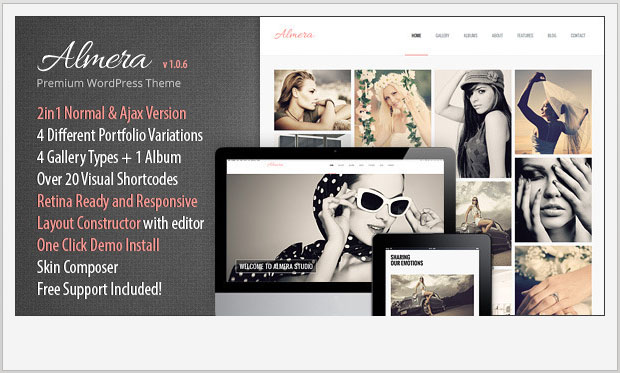 Almera - Art Portfolio WordPress Theme