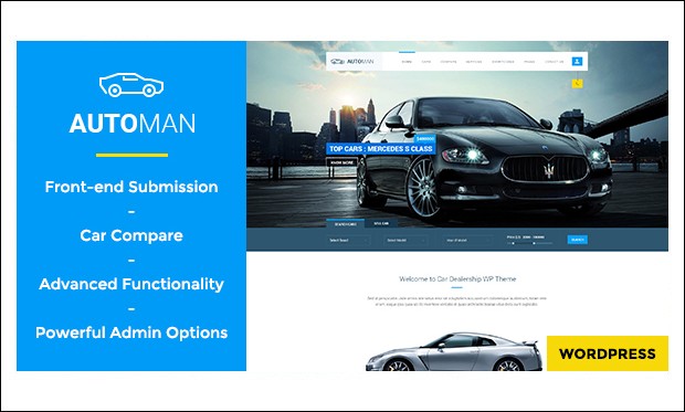 Automan - Car Dealer WordPress Themes