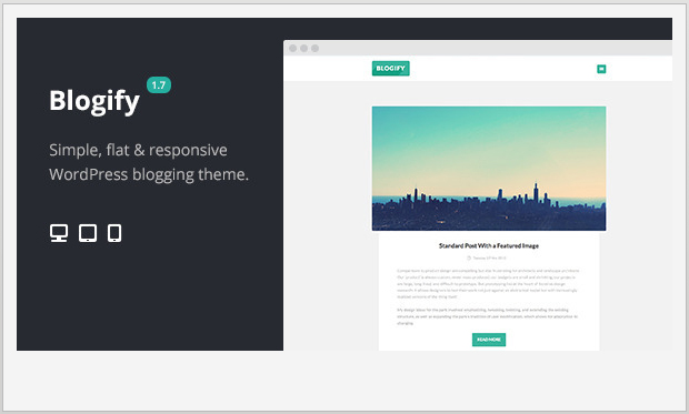 Blogify -Flat Design WordPress theme