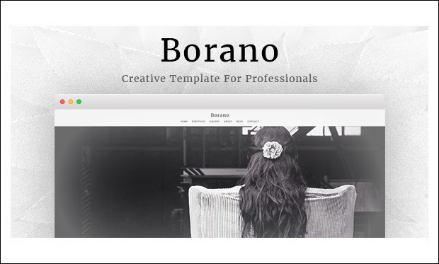 Borano - Full Screen WordPress Themes