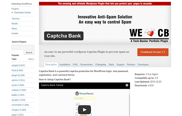 Captcha Bank -WordPress Captcha Plugin