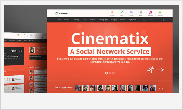 Cinematix - BuddyPress WordPress Theme