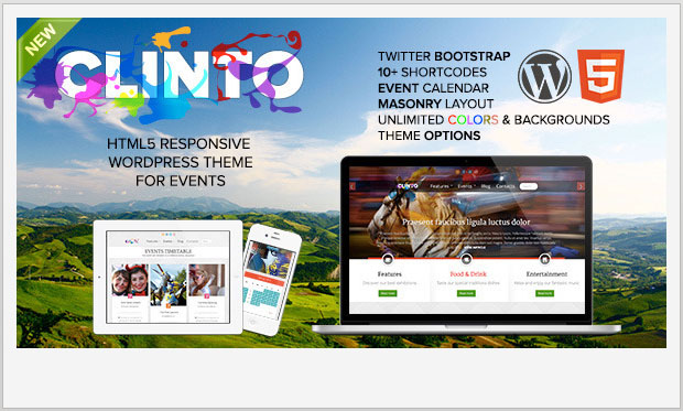 Clinto - Events and Conferences WordPress Theme
