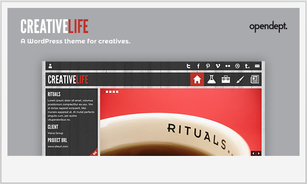CreativeLife- Creative WordPress Theme
