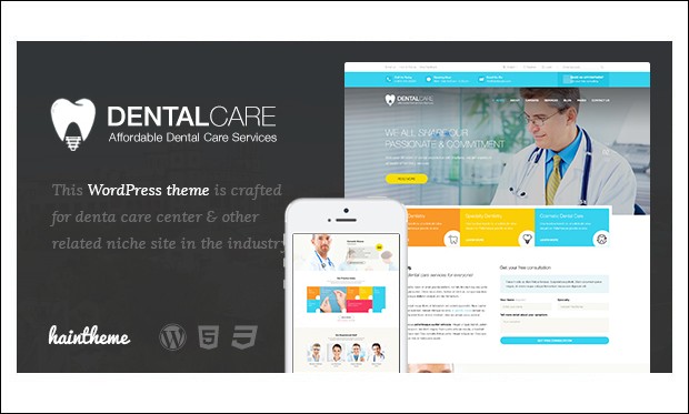 Dental care - WordPress Themes