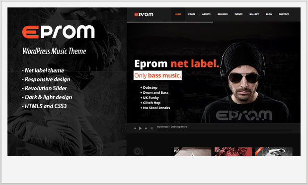 EPROM - Musicians WordPress Themes