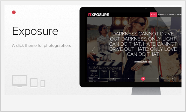 Exposure -Full Screen WordPress Theme