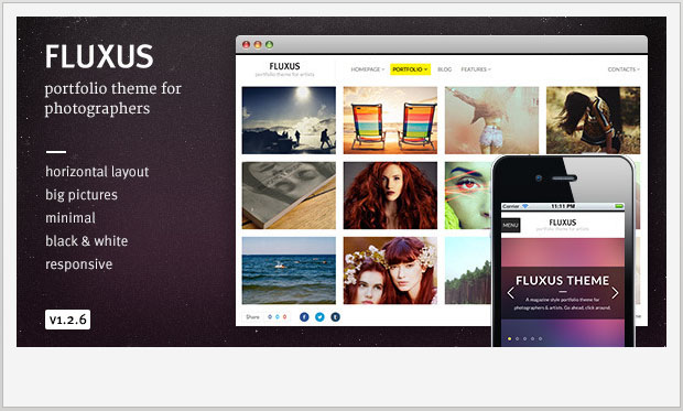 Fluxus - Photographers WordPress Theme