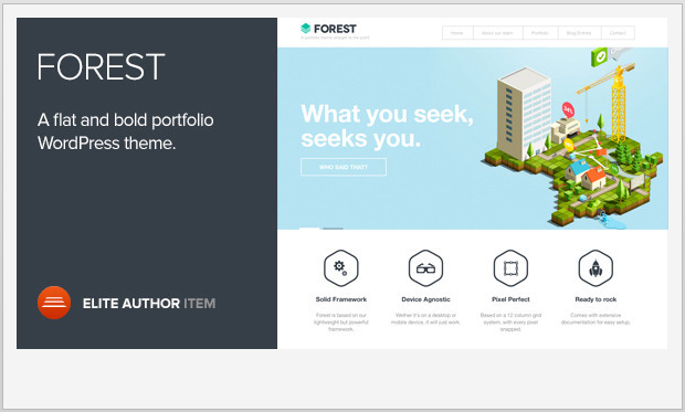 Forest -Flat Design WordPress theme