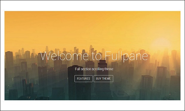FullPane - Full Screen WordPress Themes
