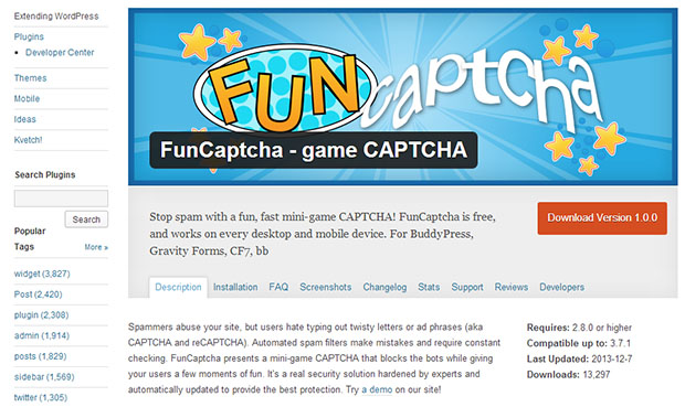 FunCaptcha -WordPress Captcha Plugin