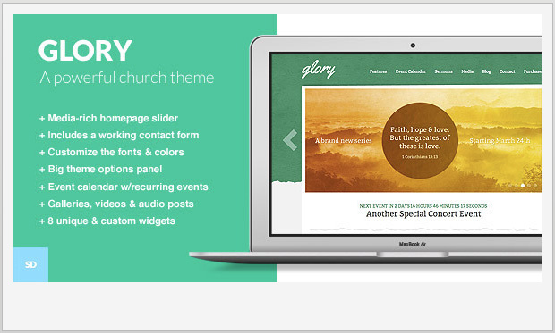 Glory -WordPress Theme for Churches