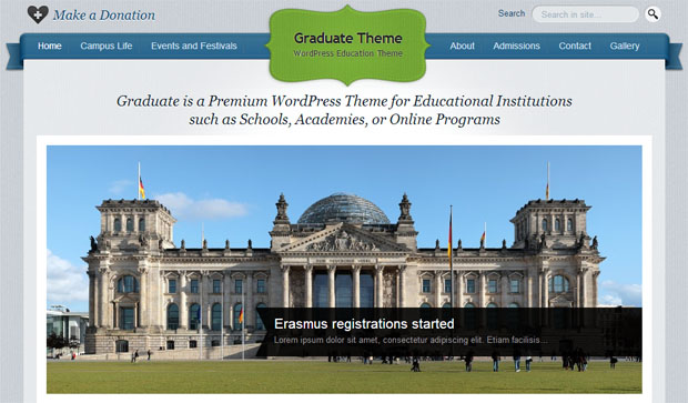 Graduate - Education WordPress Theme