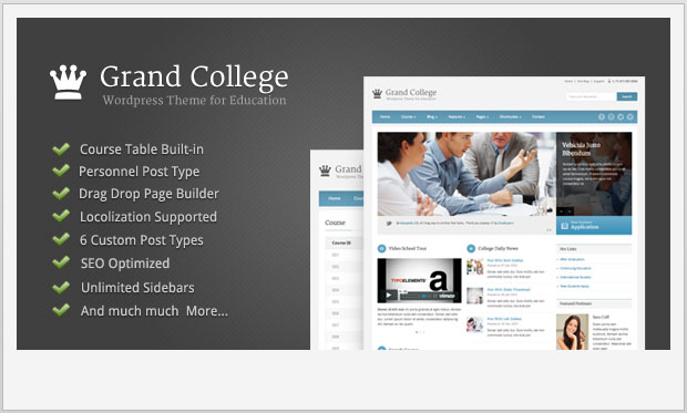 Grand College - Education WordPress Theme