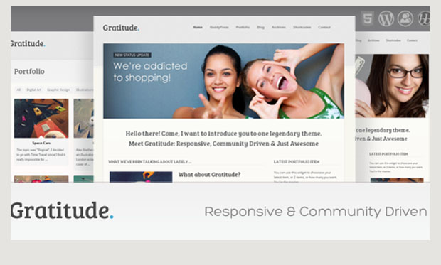 Gratitude - BuddyPress WordPress Theme