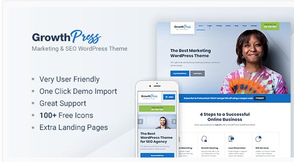 GrowthPress - Marketing and SEO WordPress Theme
