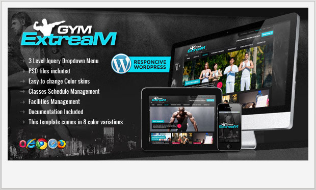 Gym Extream - Fitness WordPress Theme