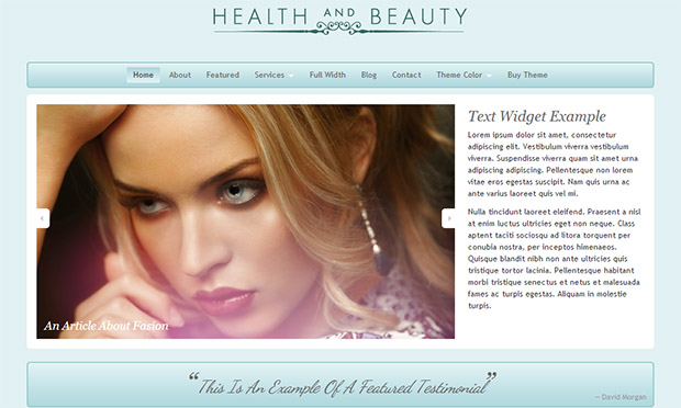 HEALTH & BEAUTY -WordPress Theme for Women