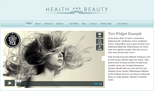 Health & Beauty - Salons and Spas WordPress Theme
