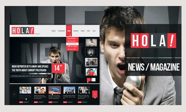 Hola - News Website WordPress Theme